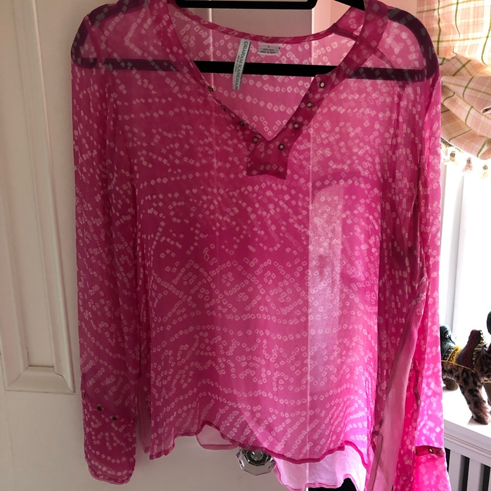 Graham kandiah pink shirt